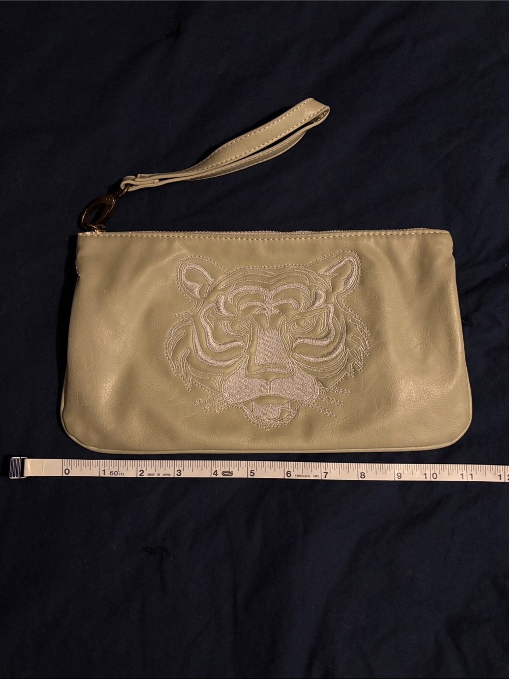 Vintage Urban Outfitters Deena & Ozzy Tiger Wristlet Clutch in Light Grayish